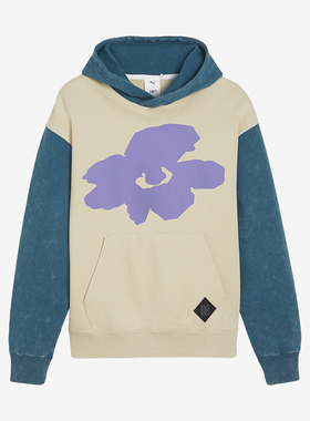 Puma/彪马正品P.A.M. 联名款情侣花朵印花复古卫衣624072-90