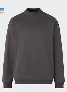 Adidas/阿迪达斯正品篮球加绒情侣针织舒适运动圆领卫衣IX1966