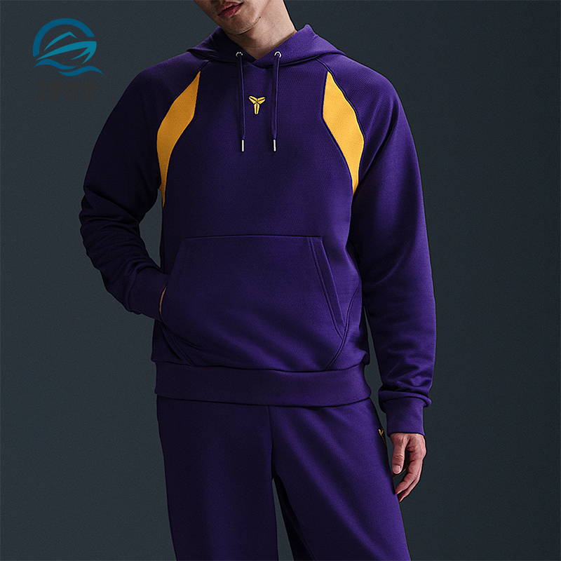 Nike/耐克正品春季新款男士加绒套头拼接保暖卫衣HJ8110-547