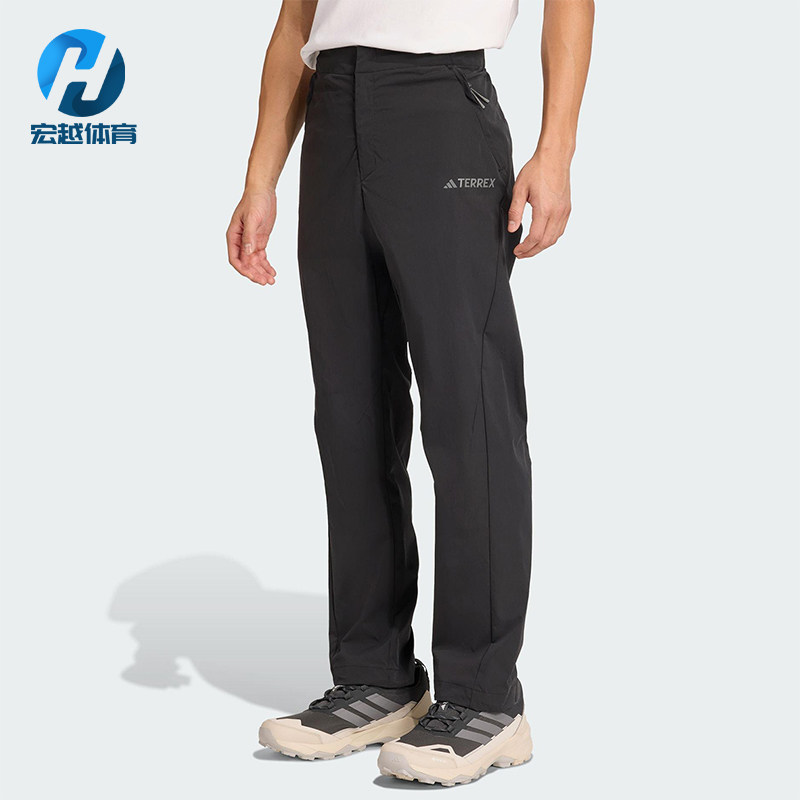Adidas/阿迪达斯正品BOTTOMS男士徒步户外梭织运动休闲长裤JV6155 - 实物图