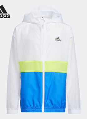 Adidas/阿迪达斯正品当季新款大童运动舒适连帽夹克HE2562