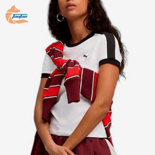 Puma/彪马正品T7Slim运动休闲套头舒适轻便经典短袖T恤635876-02