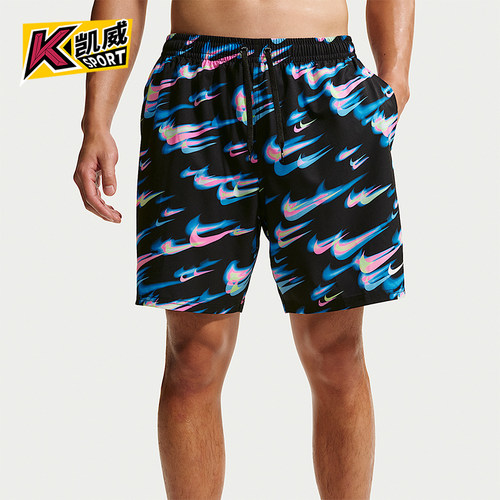 Nike/耐克正品Swim Breaker男士时尚沙滩含衬裤短裤IU2358-921