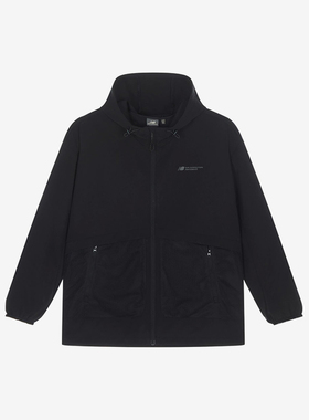 New Balance/NB正品运动男子户外拉链连帽夹克外套NAE24151-BK