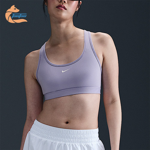 Nike/耐克正品Swoosh女士圆领训练透气舒适运动内衣DX6817-533