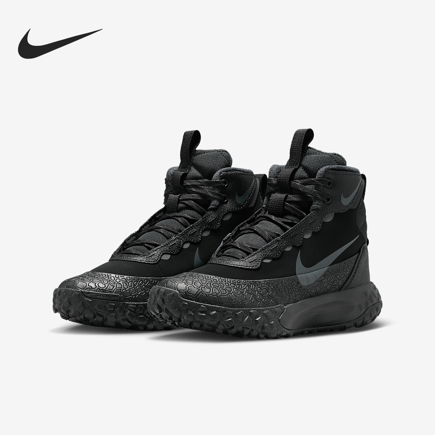 Nike/耐克正品2025秋季款GS女士大童耐磨高帮运动鞋IH7683-001