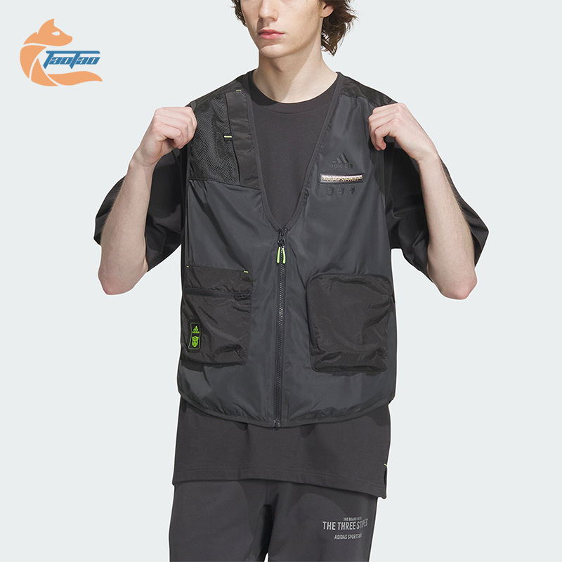 阿迪达斯男子运动马甲