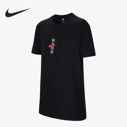Nike/耐克正品Sportswear大童针织宽松图案短袖IH0829-010