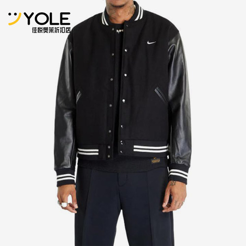 Nike/耐克正品Varsity Jacket男女单排扣经典夹克外套FD7845-010
