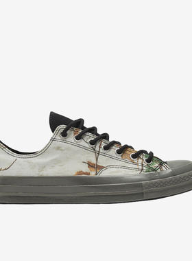 Converse匡威 新款男女百搭落叶印花百搭运动低帮帆布鞋169366C