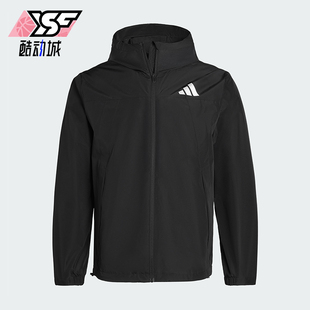 Adidas/阿迪达斯正品WOVENJACKET新款男女经典黑色夹克外套IB7052