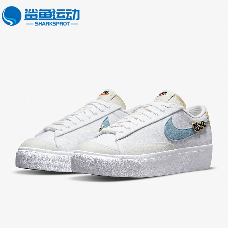 Nike/耐克正品BLAZER LOW PLATFORM SE NN女子休闲板鞋DJ6376-100