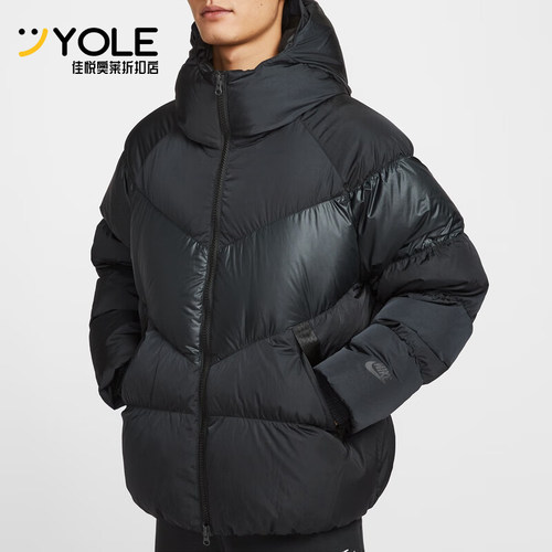 Nike/耐克正品2025冬季款男士日常连帽套头运动羽绒服IB2961-010