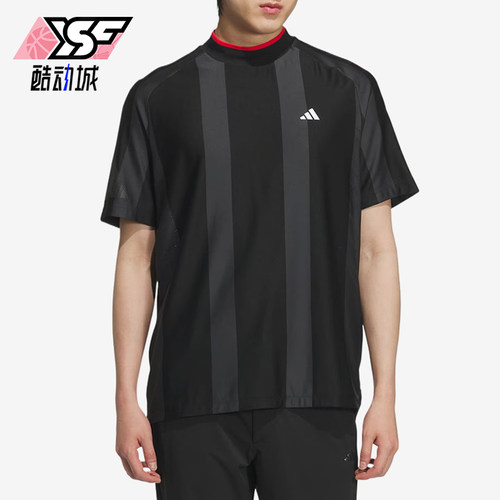 Adidas/阿迪达斯正品男黑色时尚潮流休闲经典舒适短袖T恤JG1317