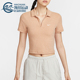 款 女士针织短款 DV7885 耐克正品 688 POLO衫 2025夏季 修身 Nike 经典