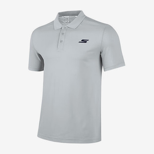 TEE男子运动翻领polo衫 Skechers SLEEVE 斯凯奇正品 SHORT