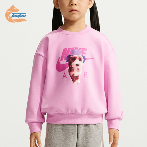 Nike/耐克正品Sun Pup婴童印花圆领长袖加绒卫衣JF0248-621