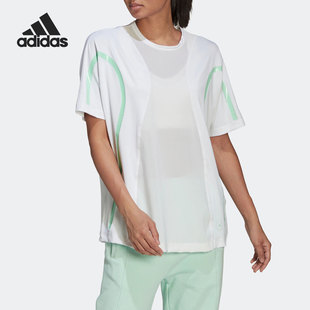 T恤 Adidas 休闲透气女子运动短袖 夏季 HB6081 阿迪达斯正品
