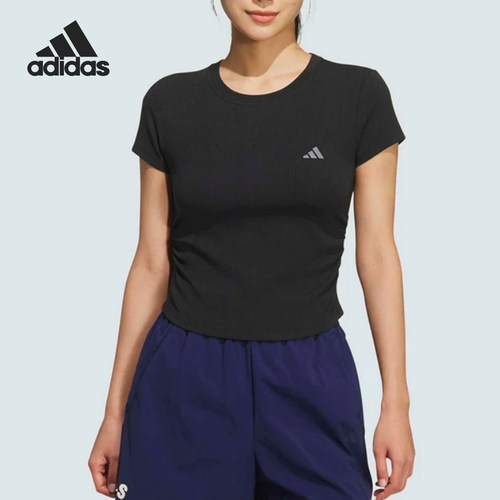 Adidas/阿迪达斯正品圆领套头短款短袖T恤经典新款短袖T恤KH2653