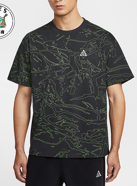 Nike/耐克正品ACGDri-FIT新款男黑绿色经典宽松速干T恤IH1305-010