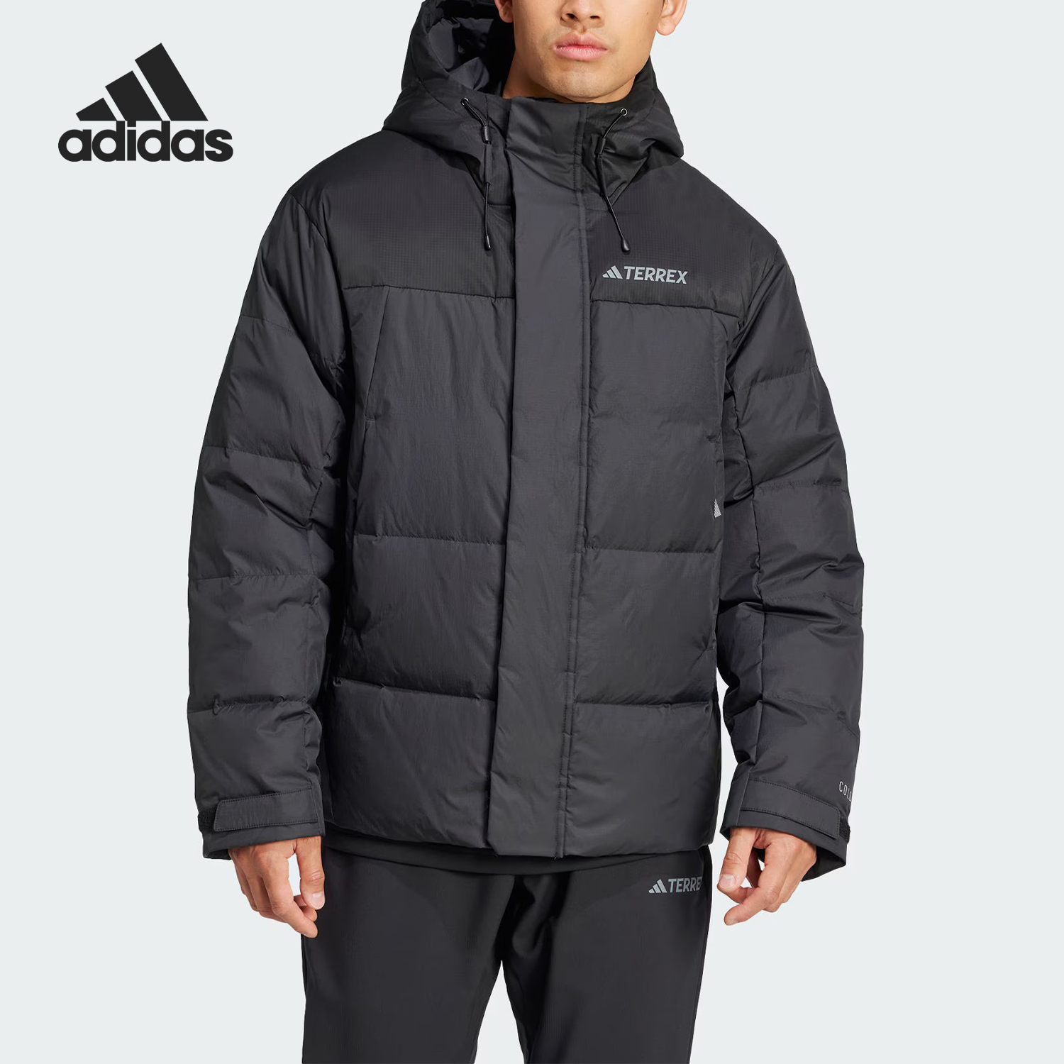 阿迪达斯男士保暖耐穿羽绒服