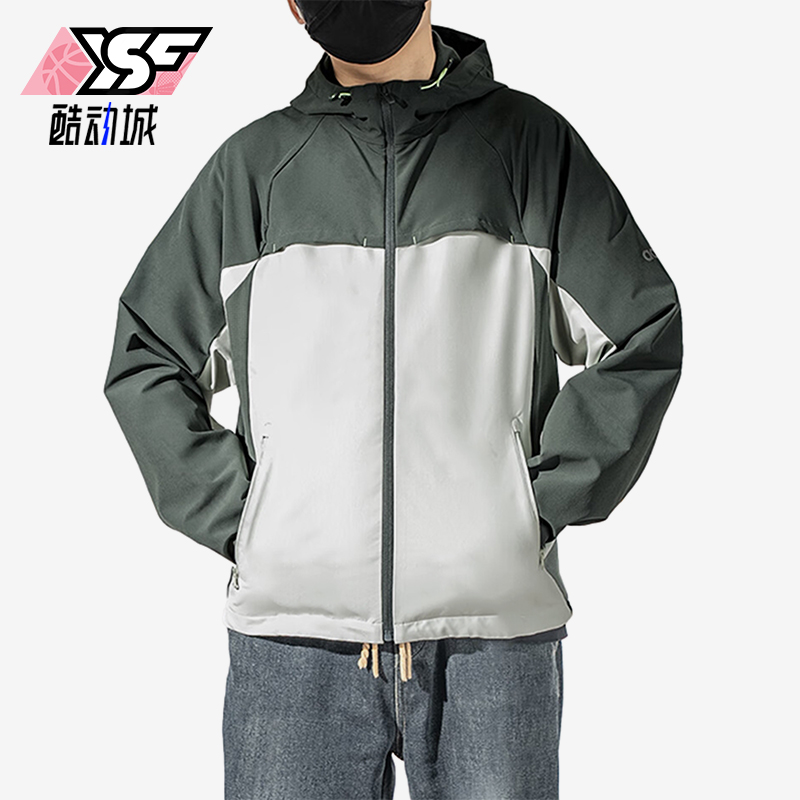 Adidas/阿迪达斯正品春季新款男士经典连帽运动拼接外套KA2557