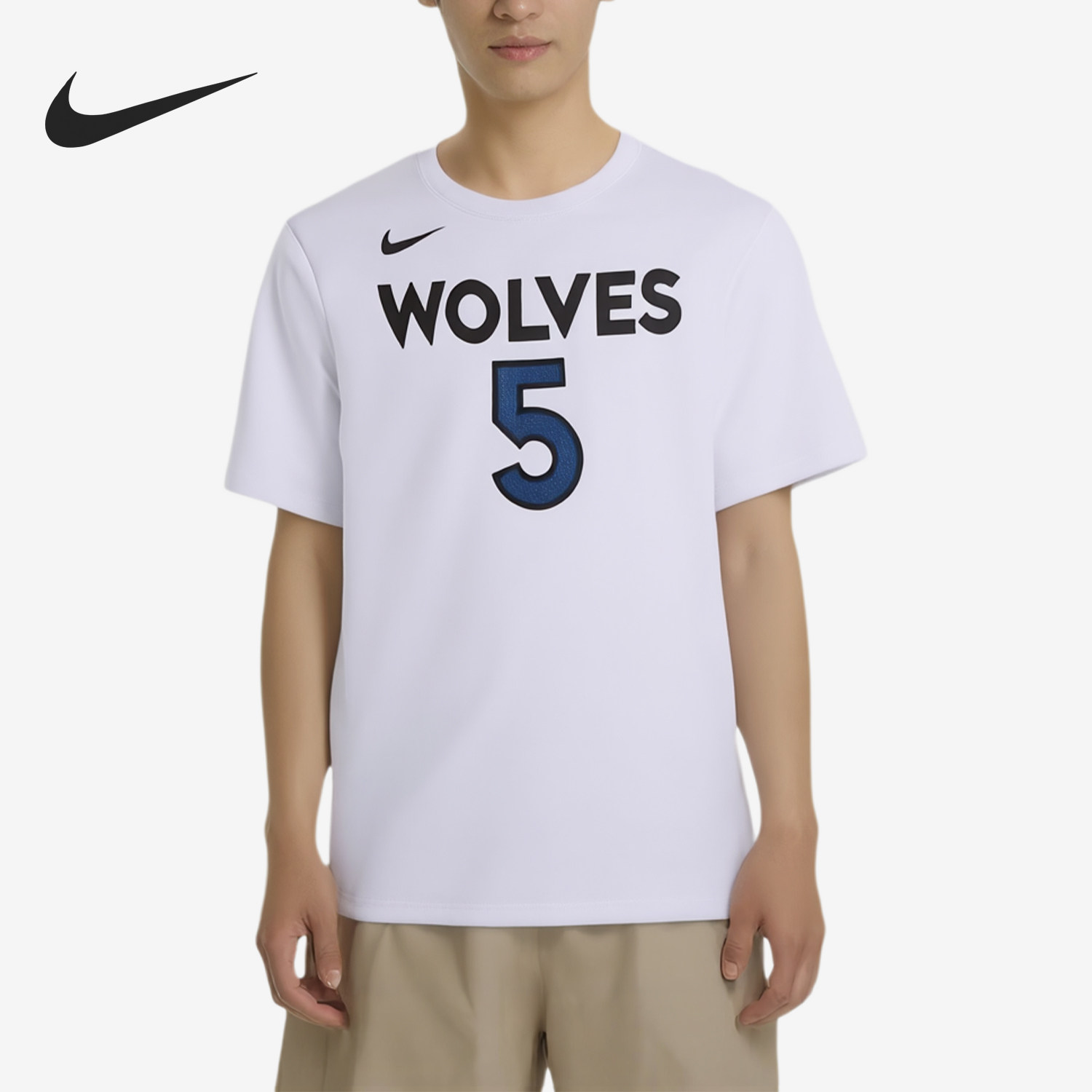 Nike/耐克正品新款男白蓝色街头柔软亲肤短袖T恤DR6387-107