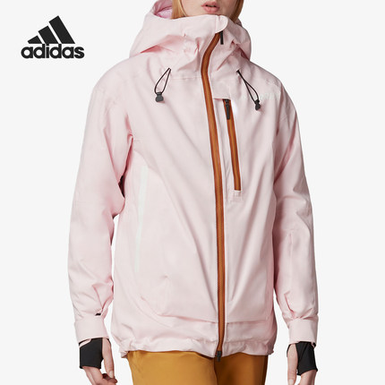 Adidas/阿迪达斯正品女士简约防风休闲连帽夹克外套GQ5201