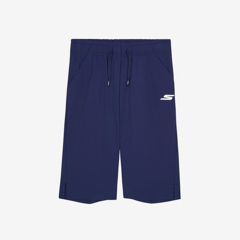 Skechers/斯凯奇正品夏季新款儿童休闲宽松透气运动七分裤