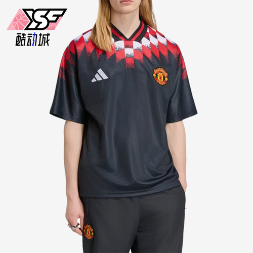 Adidas/阿迪达斯正品男士复古足球休闲文化运动短袖T恤KH4804