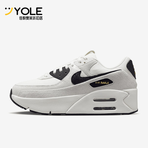 Nike/耐克正品AIR MAX 90女士厚底气垫耐磨跑步鞋HQ3497-100