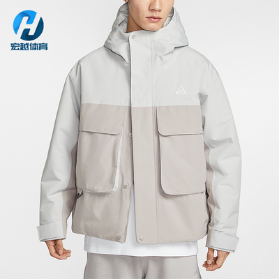Nike/耐克正品2025冬季款男士日常连帽拼接梭织棉服FV8682-097