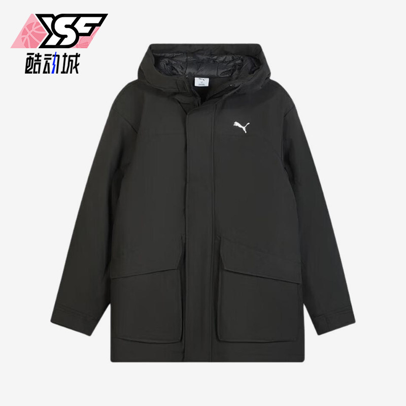Puma/彪马正品连帽保暖拒寒防风拒水机能风经典男羽绒服692778-01
