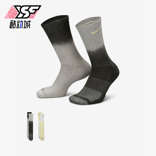 款 秋季 男女针织透气经典 运动袜两双装 901 Nike FQ1355 耐克正品