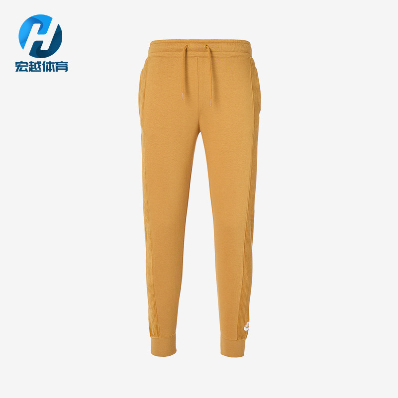 Nike/耐克正品灯芯绒拼接针织束脚运动经典卫裤女长裤DM1758-712图片