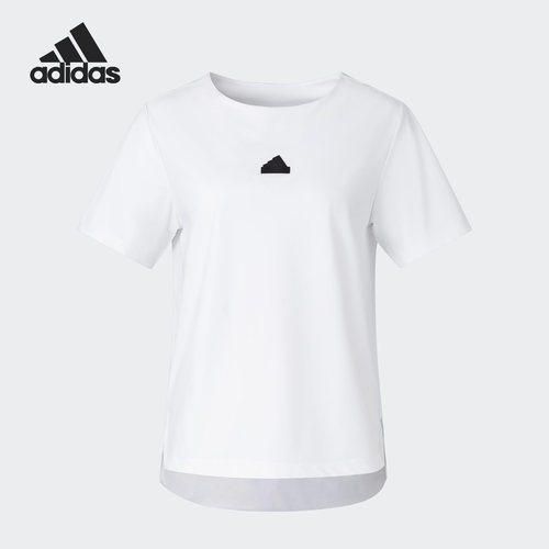 Adidas/阿迪达斯正品夏季女子时尚简约透气圆领短袖T恤IT4353