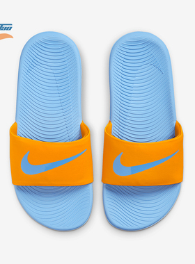 Nike/耐克正品2025儿童运动休闲简约一字沙滩拖鞋FJ8812-801