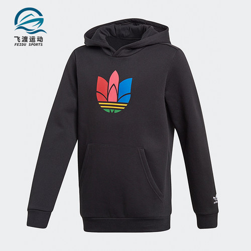 Adidas/阿迪达斯正品三叶草 儿童装休闲运动套头衫卫衣 GD2702