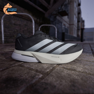 Adidas/阿迪达斯正品2025夏季款男士缓震系带比赛跑步鞋JS4938