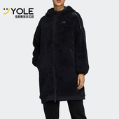 Adidas H09701 FLEEC女子运动保暖外套 阿迪达斯正品 休闲STR