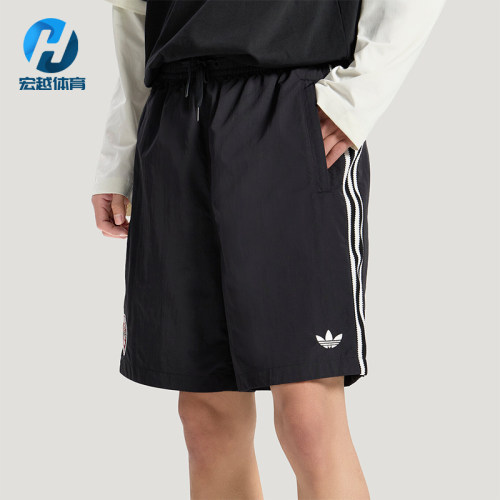 Adidas/阿迪达斯正品三叶草BLKSHORTS新款男经典黑色短裤KY3339