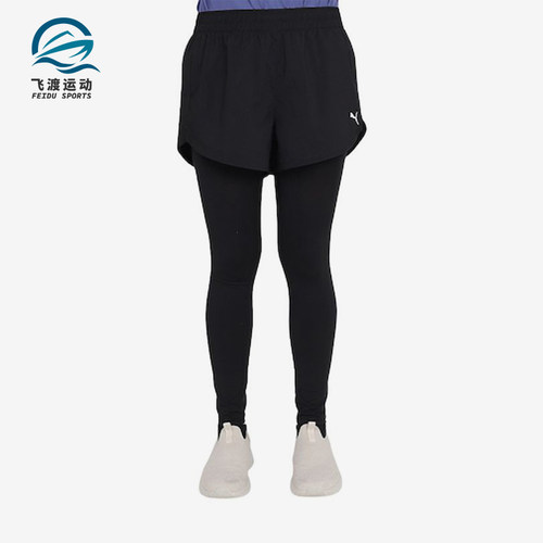Puma/彪马正品女士经典简约中腰透气训练运动短裤527353-01