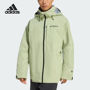 男士 Adidas 款 2026春季 耐穿连帽运动滑雪外套KE5943 阿迪达斯正品