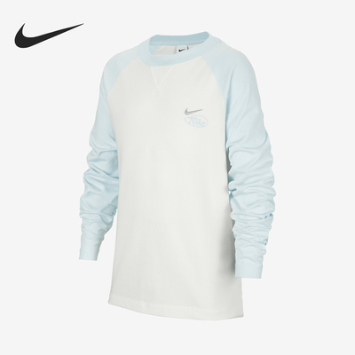 Nike/耐克正品DRI-FIT大童跑步印花拼接针织长袖HQ4742-134