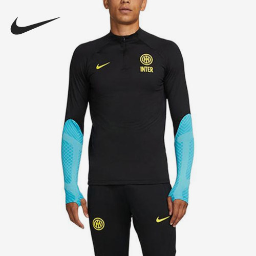 Nike/耐克正品2025男士耐穿立领套头拼接足球长袖上衣DN2813-010