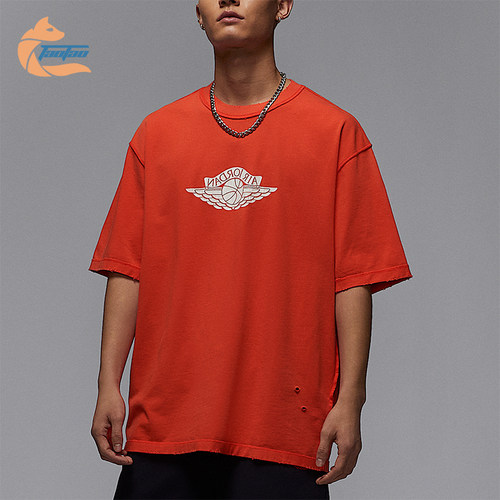 Nike/耐克正品JORDAN男士运动透气针织经典复古耐穿T恤IB3131-673