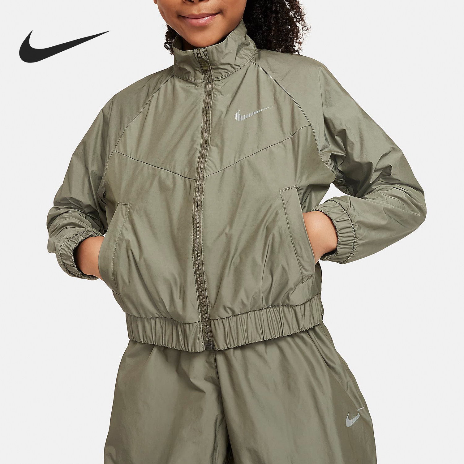Nike/耐克正品新款大童宽松运动休闲梭织立领外套FN8656-222,童装/婴儿装/亲子装,普通外套,淘宝优惠券,粉丝福利购,淘宝优惠卷