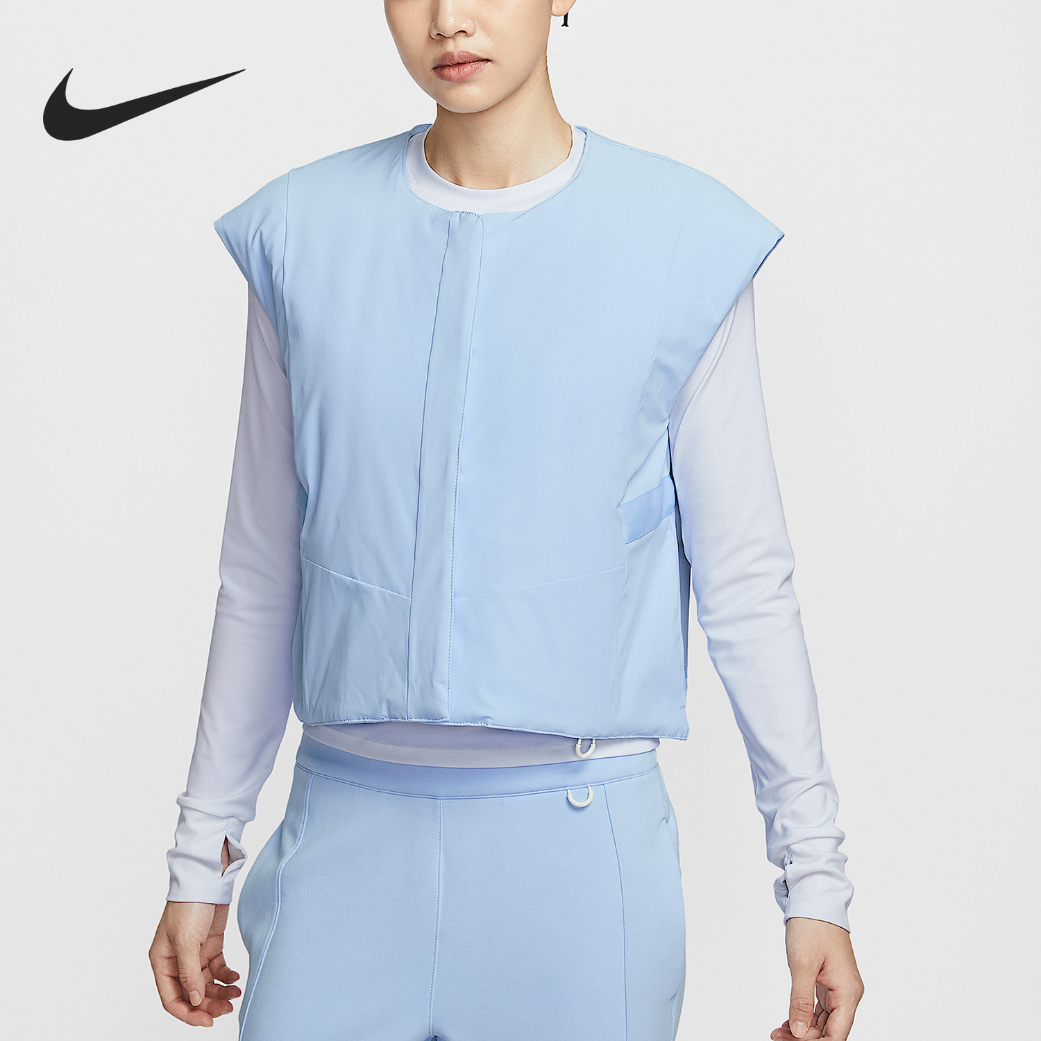 Nike/耐克正品PerfectStretch女士运动休闲日常棉马甲HV3649-441