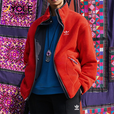 阿迪达斯男士保暖户外宽松棉衣