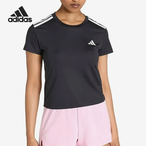 Adidas/阿迪达斯正品Hyperglam新款女黑白色短袖T恤KC7639